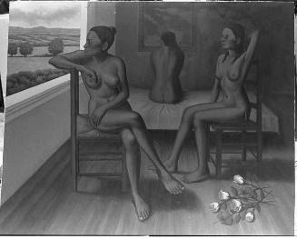 Registro fotográfico de la pintura "Tres mujeres"