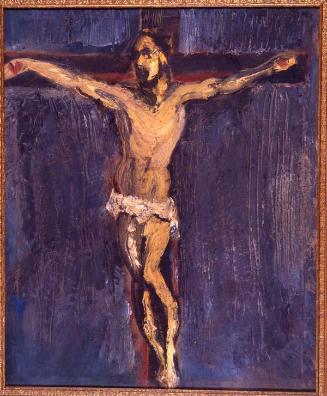 Registro fotográfico de la pintura "Crucifixión"