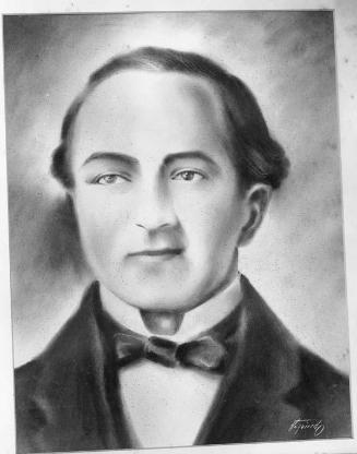 Registro fotográfico del dibujo "Retrato de Antonio Salcedo"