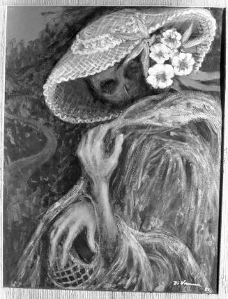 Registro fotográfico de la pintura "Retrato de la muerte vestida de gala"