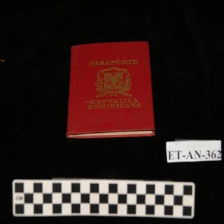 Pasaporte del Sr. Eduardo Vega Espaillat