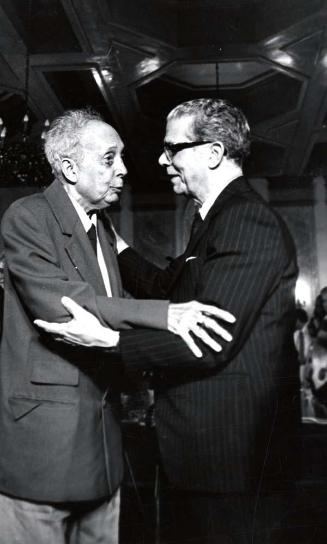 Domingo Moreno Jimenes y el doctor Joaquín Balaguer