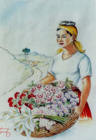Registro fotográfico de la ilustración  "Marchanta con flores"