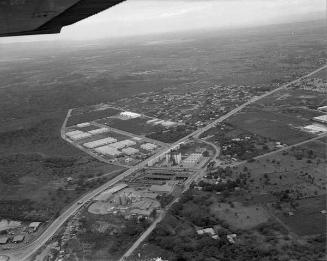 Vista aérea de la Zona Franca de Santiago en sus inicios