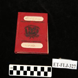 Pasaporte rojo No. 262 de Don Eduardo León Jimenes