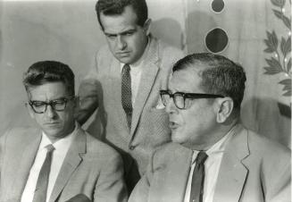 Dr. José A. Fernandez Caminero, el abogado Ramón Cacéres Troncoso y el Dr. Viriato Alberto Fiallo Rodríguez.