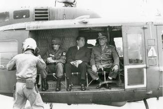 General Bruce Palmer, José A. Mora y general Hugo Panasco Alvín