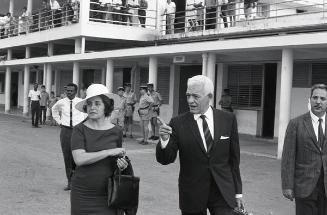 Juan Bosch y esposa en el exilio, Puerto Rico