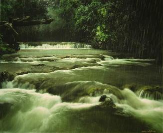 Lloviendo en el río Comate