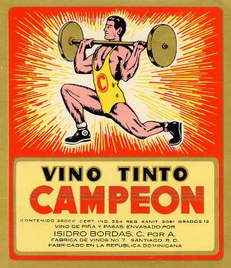 Etiqueta de vino Tinto Campeón