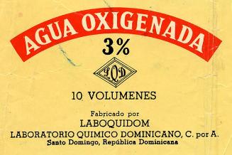 Etiqueta de Agua Oxigenada