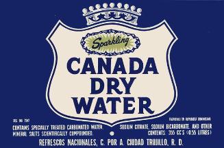 Etiquetas frontales, Canada Dry  Water