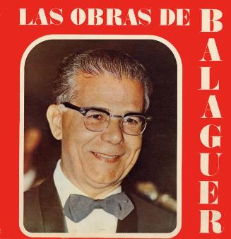 Carátula para disco, con promoción de las obras de Balaguer
