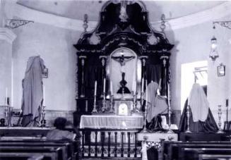 Cristo en el altar de Bayaguana