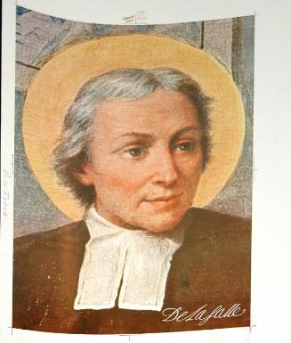 Cartel con imagen de Juan Bautista De la Salle