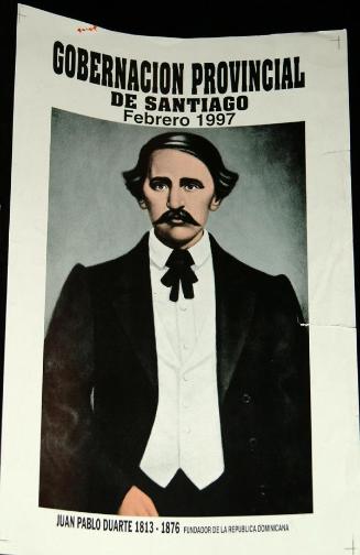 Cartel promocional de la Gobernación de Santiago de los Caballeros