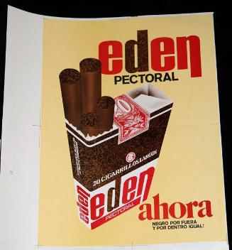 Afiche de cigarrillos Edén