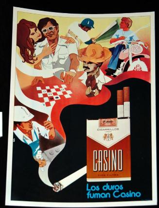 Afiche de cigarrillos Casino