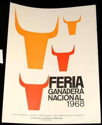 Afiche de la Feria Ganadera Nacional en 1968