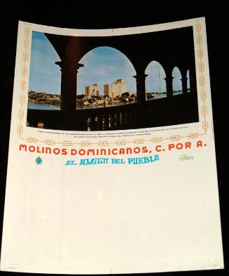 Soporte para calendario patrocinado por Molinos Dominicanos, C. por A.