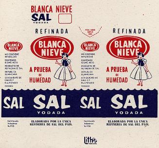 Cajas para sal marca Blanca Nieve