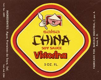 Etiqueta salsa china Victorina