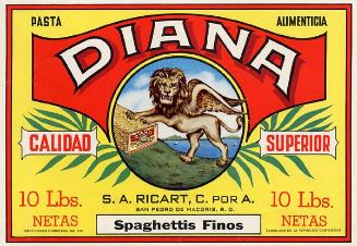Etiquetas de las pastas marca Diana