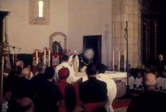 Consagración del pan por el Papa Juan Pablo II