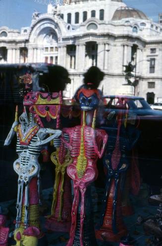 Esqueletos pintados en ciudad de México
