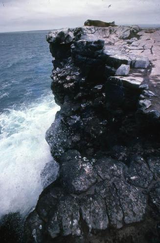 Acantilado en islas Galápagos