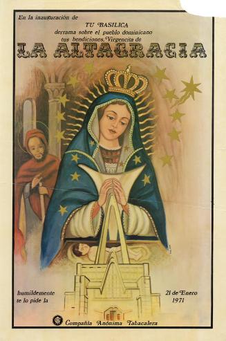 Afiche de la inauguración de la basílica de Nuestra Señora de la Altagracia