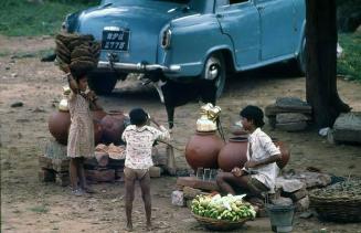 Negocio informal de comidas y bebidas en la India