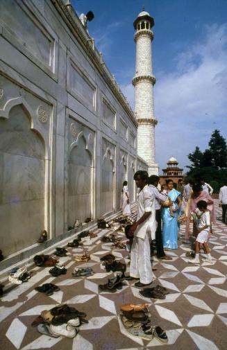 Visitantes del Taj Mahal