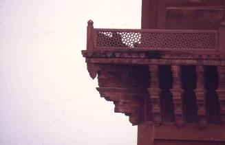 Balcón exterior en Diwan-I-Khas, la India