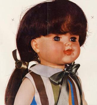 Prueba de impresión con retrato de la muñeca Roxana