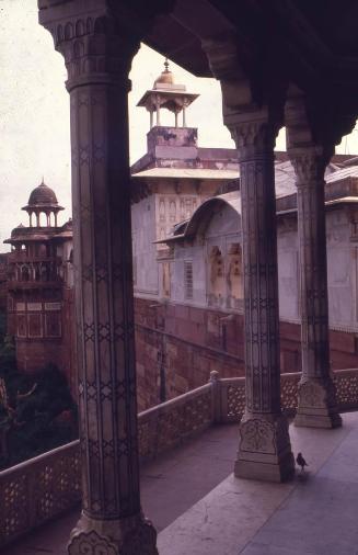 Jahangiri Mahal, en la fortaleza Roja de Agra