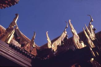Detalles ornamentales del Templo de Mármol, Bangkok