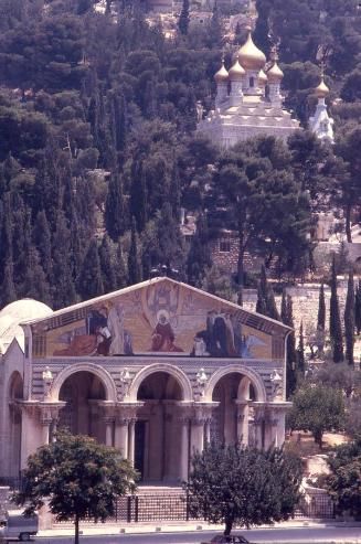 Vista de la basílica de Getsemaní