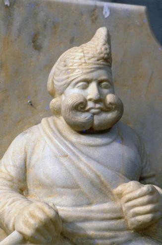 Detalle de una estatua en mármol, Jaipur, India