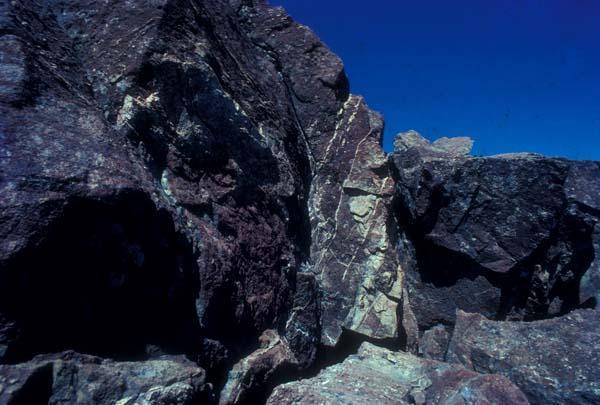 Detalle de rocas del Pico Duarte