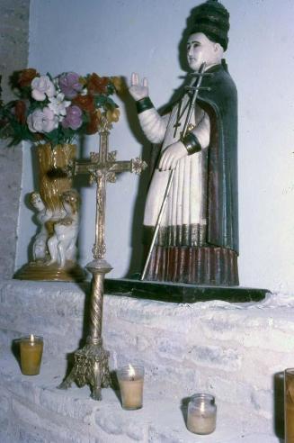 San Cristóbal en un altar en Haina