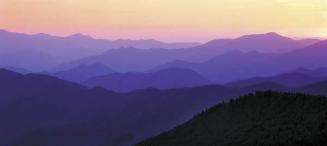 Atardecer en Clingmans Dome, Parque Nacional Great Smoky Mountains