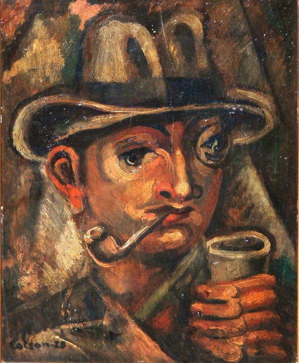 Hombre con pipa (retrato de Tomás Hernández Franco)