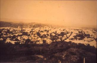 Vista desde el Cerro del Castillo, la loma donde está construido el Monumento. 1919-1922