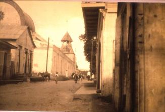 Vista de la antigua catedral de La Vega. 1919-1922