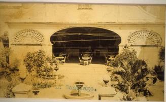 Vista elevada del restaurant El Edén. 1919-1922