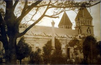 Vista del parque Duarte y la Iglesia Mayor. 1919-1922