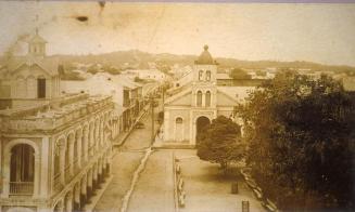 Vista de la calle Del Sol desde el Palacio de la Gobernación. 1919-1922