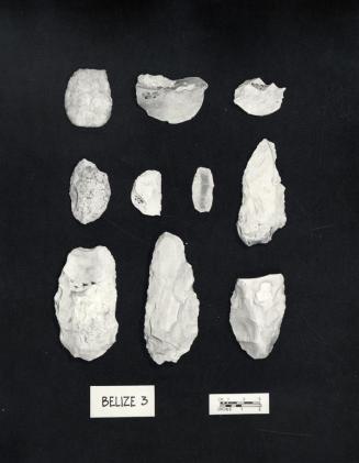 Fragmentos y navajas de silex, Belize